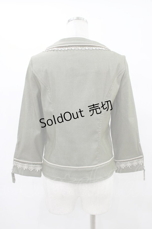 画像2: Rozen Kavalier / ノーカラージャケット  グリーン H-25-09-17-1043-OO-JA-KB-ZH (2)