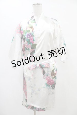 画像: 【SALE】anonenone / 和柄羽織  白 H-25-09-17-1048-PU-TO-KB-ZT154