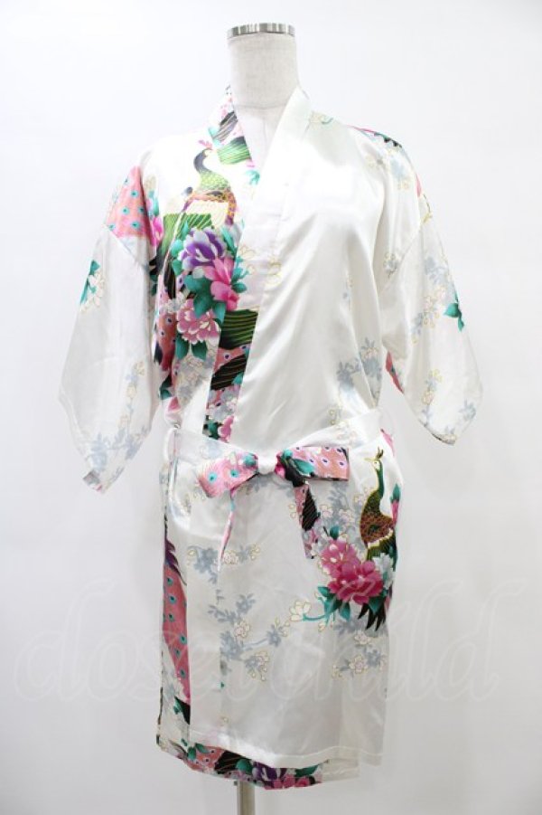 画像1: anonenone / 和柄羽織  白 H-25-09-17-1048-PU-TO-KB-ZT154 (1)