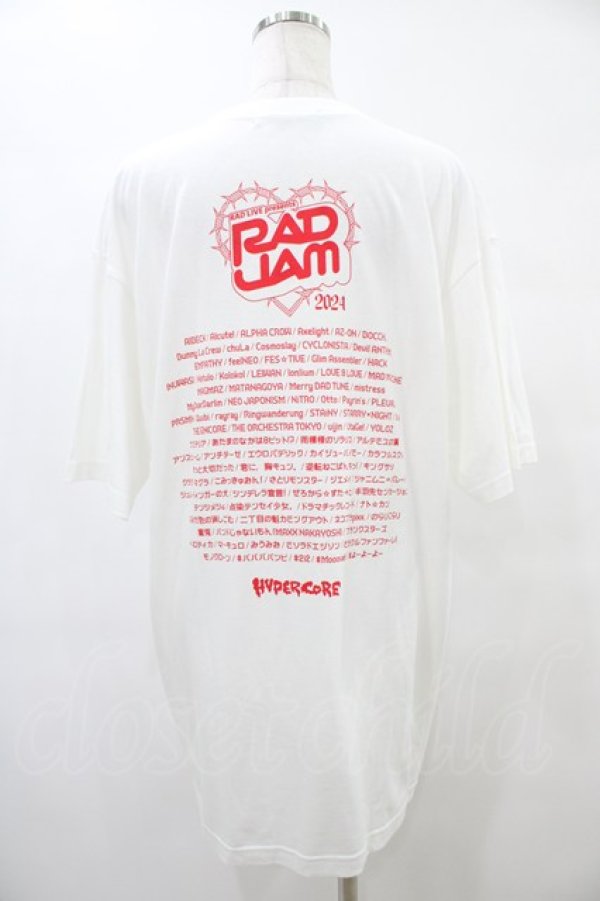 画像2: HYPER CORE / RAD JAMコラボレーションTシャツ  白 H-25-09-17-1049-PU-TO-KB-ZT151 (2)
