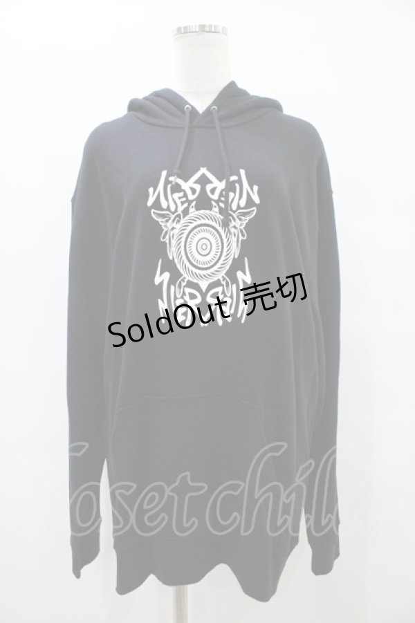 画像1: NieR Clothing / プリントプルパーカー  黒 H-25-09-17-1059-PU-TO-KB-ZH (1)