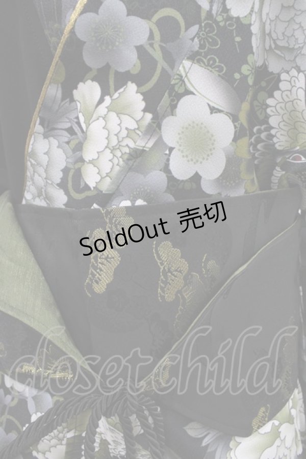 画像5: Qutie Frash / 浴衣SET  ブラック×ゴールド H-25-09-17-1011-QU-OP-KB-ZH (5)