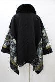 画像2: Qutie Frash / ポンチョコート  ブラック H-25-09-17-1012-QU-CO-KB-ZH (2)