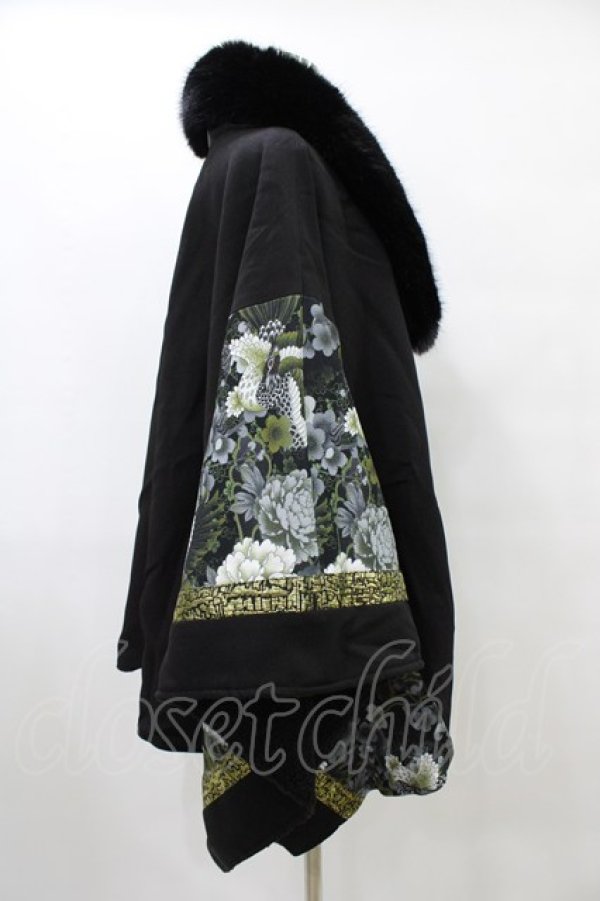 画像3: Qutie Frash / ポンチョコート  ブラック H-25-09-17-1012-QU-CO-KB-ZH (3)