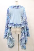 画像2: Qutie Frash / 着物フリルショートカーデ  ブルー H-25-09-17-1019-QU-TO-KB-ZH (2)