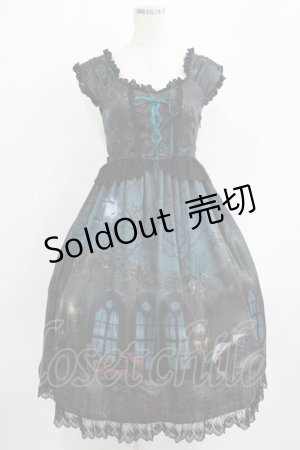 画像: ALICE and the PIRATES / Vampire Nocturne柄ジャンパースカートII Free グリーン H-25-09-18-001-PA-OP-NS-ZH