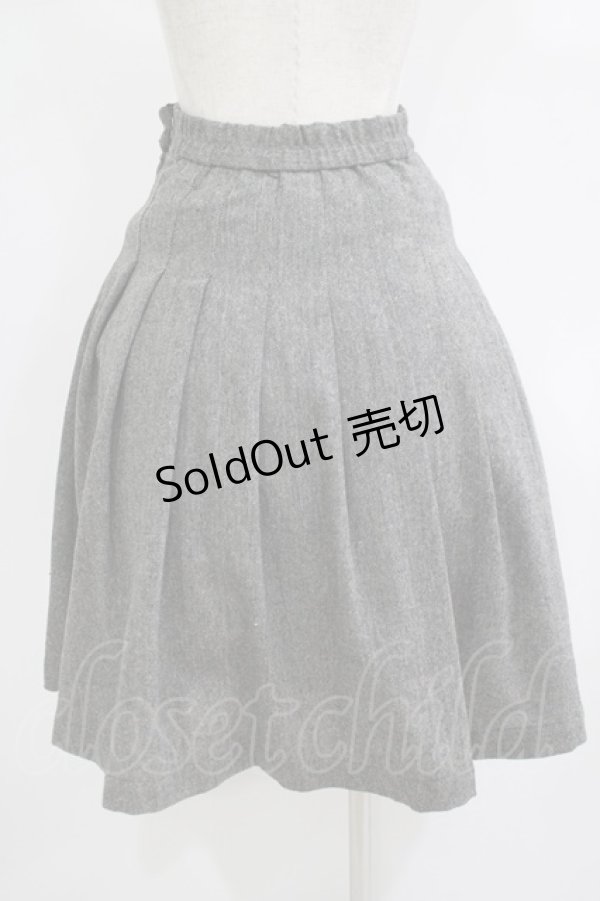 画像3: Fi.n.t / ウエストベルトツイードタックスカート Free BLACK H-25-09-18-025-CA-SK-NS-ZH (3)
