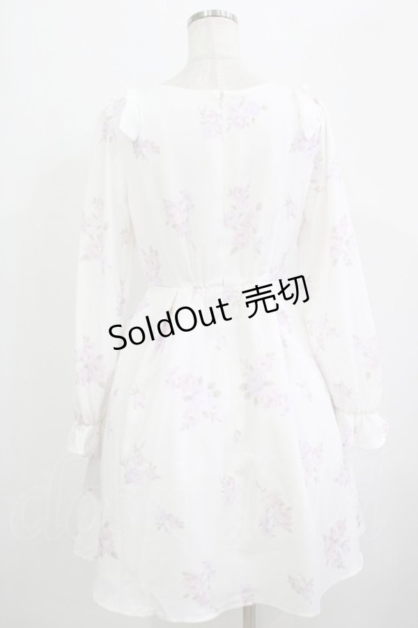 画像3: LODISPOTTO / 肩リボンオリジナル花柄ワンピース M オフ H-25-09-18-026-LO-OP-NS-ZH (3)