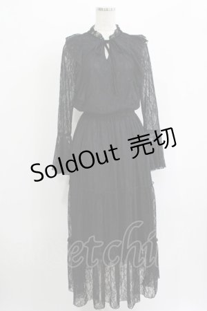 画像: axes femme / 総レースワンピース M ブラック H-25-09-18-030-AX-OP-NS-ZH