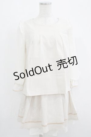 画像: axes femme POETIQUE / ブラウス×PTセットアップ M 生成り H-25-09-18-032-AX-OP-NS-ZH