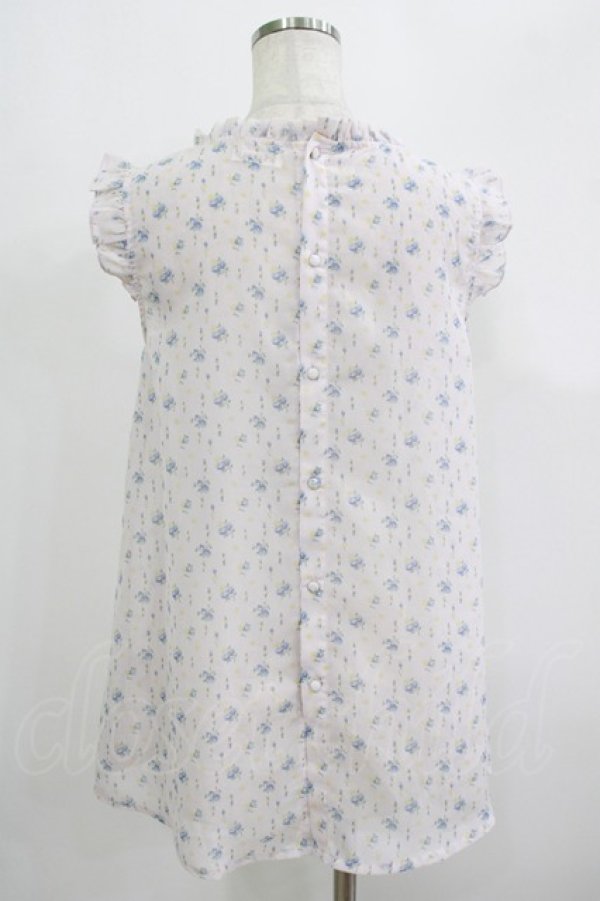 画像3: axes femme / 小花柄ノースリブラウス M ピンク H-25-09-18-040-AX-BL-NS-ZH (3)