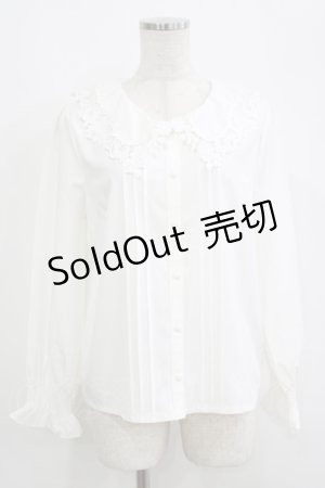 画像: axes femme / レースカラーブラウス M オフ H-25-09-18-044-AX-BL-NS-ZH