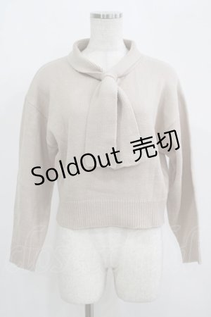 画像: an another angelus / タイカラーニット Free BEIGE H-25-09-18-049-CA-TO-NS-ZH