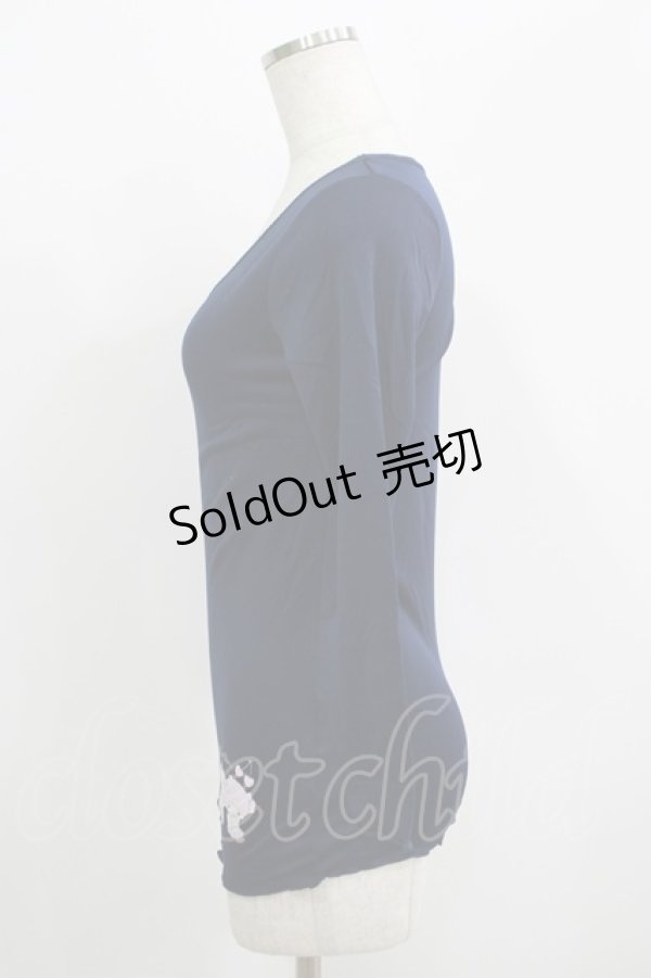 画像2: m petit by misako / サンリオキャラクターズコラボ リトルツインスターズ インナー M ネイビー H-25-09-18-050-LO-TS-NS-ZH (2)