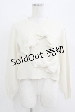 画像: Fi.n.t / フロントリボンニットプルオーバー Free IVORY H-25-09-18-051-CA-TO-NS-ZH