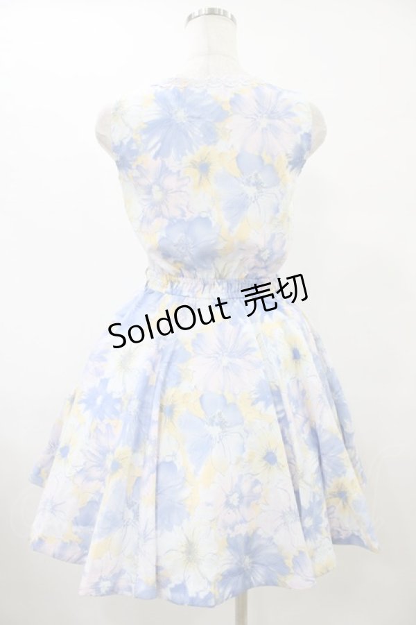 画像2: LIZ LISA / 花柄ワンピース Free ブルー H-25-09-18-1036-LO-TO-NS-ZH (2)