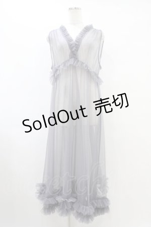 画像: axes femme / レイヤード用チュールワンピース Free グレー H-25-09-18-1047-AX-OP-NS-ZH