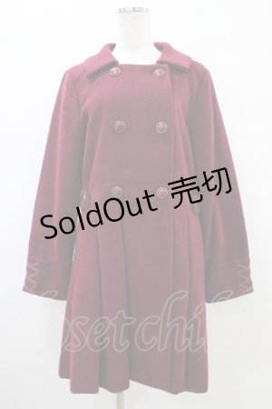 画像: axes femme / ダブルボタンコート M ボルドー H-25-09-18-1057-AX-CO-NS-ZH