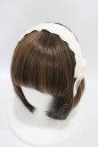 画像1: m petit by misako / TT*AMレースカチューシャ  アイボリー H-25-09-18-1008-LO-AC-NS-ZH (1)