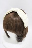 画像1: m petit by misako / NINA'sコラボ AM*NIリボンカチューシャ  アイボリー H-25-09-18-1009-LO-AC-NS-ZH (1)