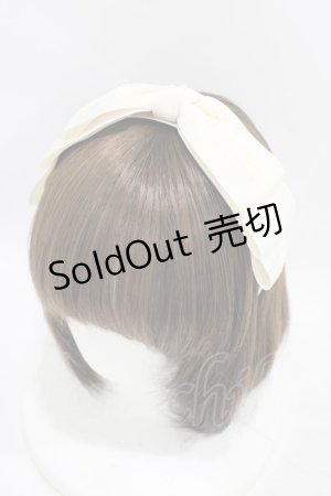 画像: m petit by misako / NINA'sコラボ AM*NIリボンカチューシャ  アイボリー H-25-09-18-1009-LO-AC-NS-ZH