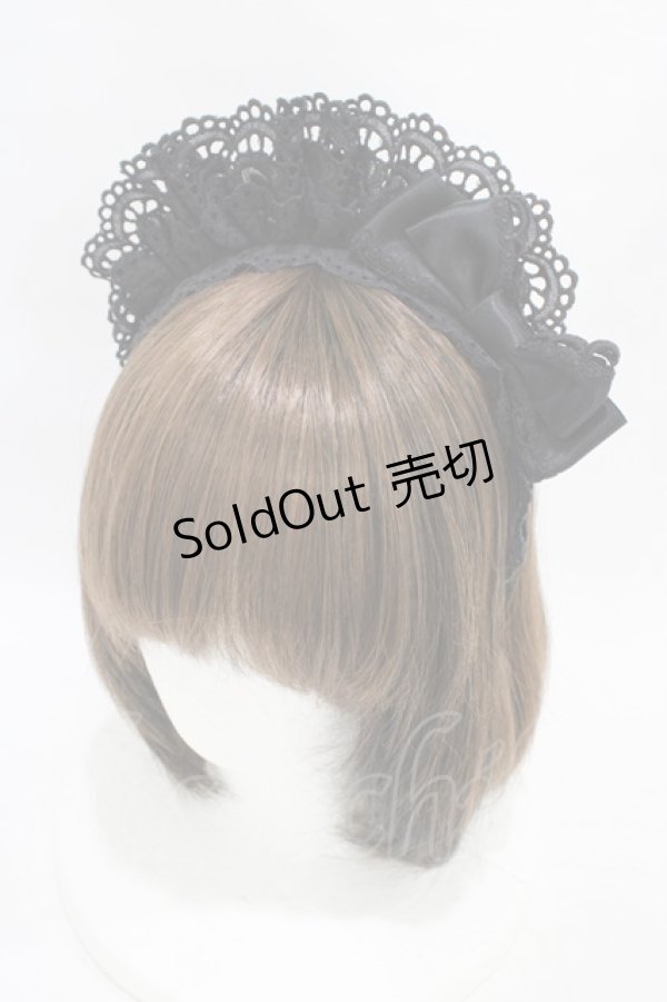 画像1: BABY,THE STARS SHINE BRIGHT / CafeDollカチューシャ  ブラック H-25-09-18-1010-BA-AC-NS-ZH (1)