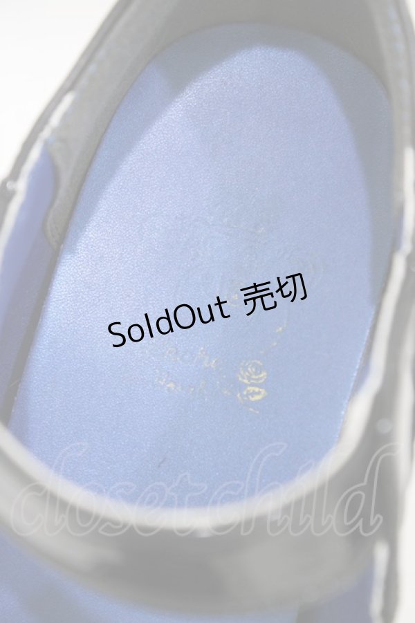 画像5: YOSUKE by Leche / コサージュ付ストラップシューズ M/23.0〜23.5cm ブラックエナメル H-25-09-18-1001-0-SH-NS-ZH (5)