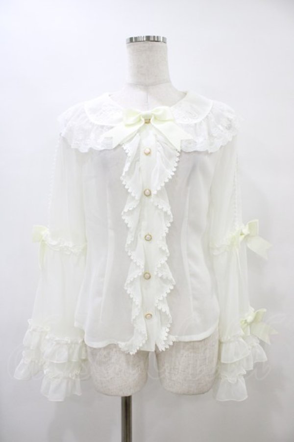 画像1: BABY,THE STARS SHINE BRIGHT / Albertineブラウス Free オフ白 H-25-09-18-1022-BA-BL-NS-ZH (1)