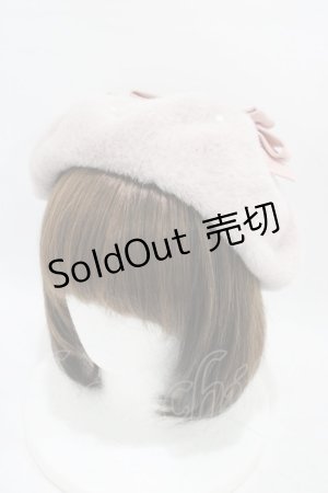 画像: Lovely Tency / 眞白ありすコラボ リボンベレー帽  ピンク H-25-09-18-1003-0-AC-NS-ZH