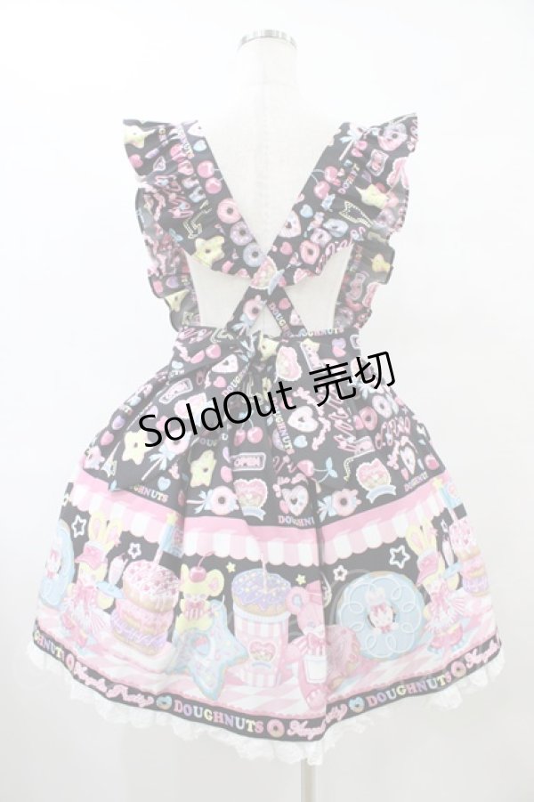 画像2: Angelic Pretty / Toy's Donut Dinerスカート Free ブラック H-25-09-18-1028-AP-SK-NS-ZH (2)