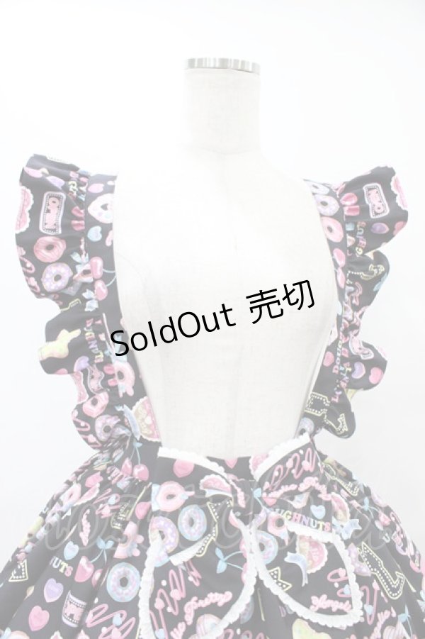 画像4: Angelic Pretty / Toy's Donut Dinerスカート Free ブラック H-25-09-18-1028-AP-SK-NS-ZH (4)