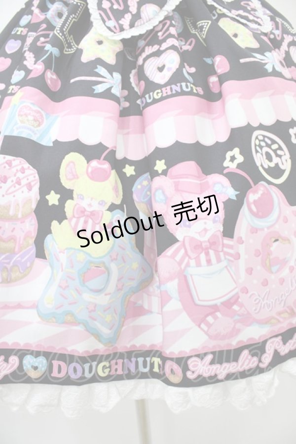 画像5: Angelic Pretty / Toy's Donut Dinerスカート Free ブラック H-25-09-18-1028-AP-SK-NS-ZH (5)