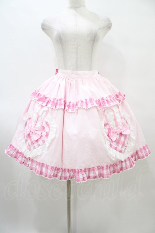 画像1: BABY,THE STARS SHINE BRIGHT / Alice meets the White Rabbitスカート Free ピンク H-25-09-18-1029-BA-SK-NS-ZH (1)
