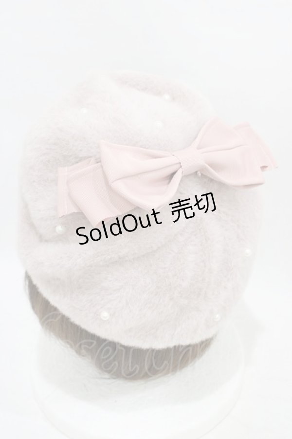 画像2: Lovely Tency / 眞白ありすコラボ リボンベレー帽  ピンク H-25-09-18-1003-0-AC-NS-ZH (2)