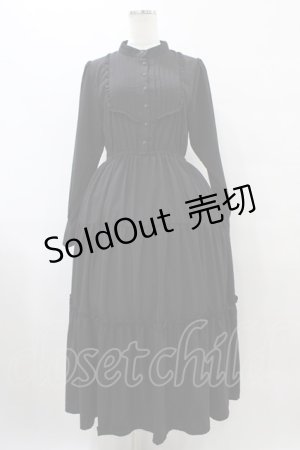 画像: F&A / フロントピンタックロングティアードワンピース Free BLACK H-25-09-18-1030-LO-OP-NS-ZH