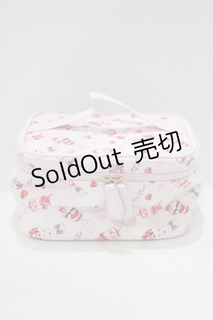 画像: BABY,THE STARS SHINE BRIGHT / Berry Berry Strawberry Parfait〜くみゃちゃんアイスを添えて〜柄バニティポーチ  ピンク H-25-09-18-055-BA-ZA-NS-ZH