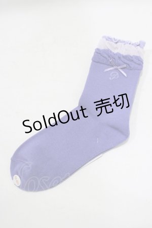 画像: PINK HOUSE / グラデーションフリル使いソックス  ラベンダー H-25-09-18-060-LO-ZA-NS-ZH