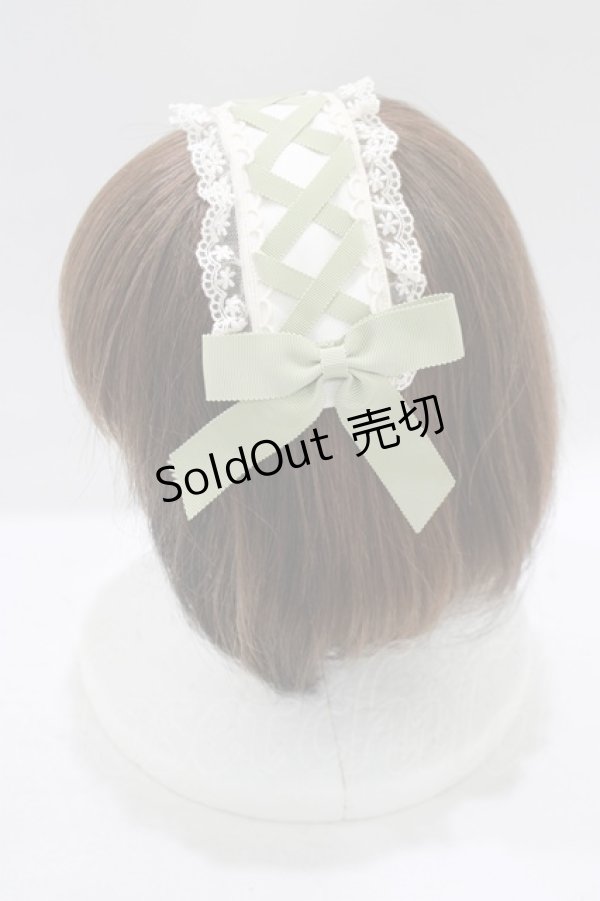 画像2: Amavel / RomanticHeroinスリーピンヘッドドレス  グリーン H-25-09-18-074-CA-AC-NS-ZH (2)