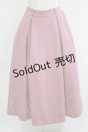 画像: axes femme / フラワー刺繍カットソースカート Free ピンク H-25-09-18-011-AX-SK-NS-ZH