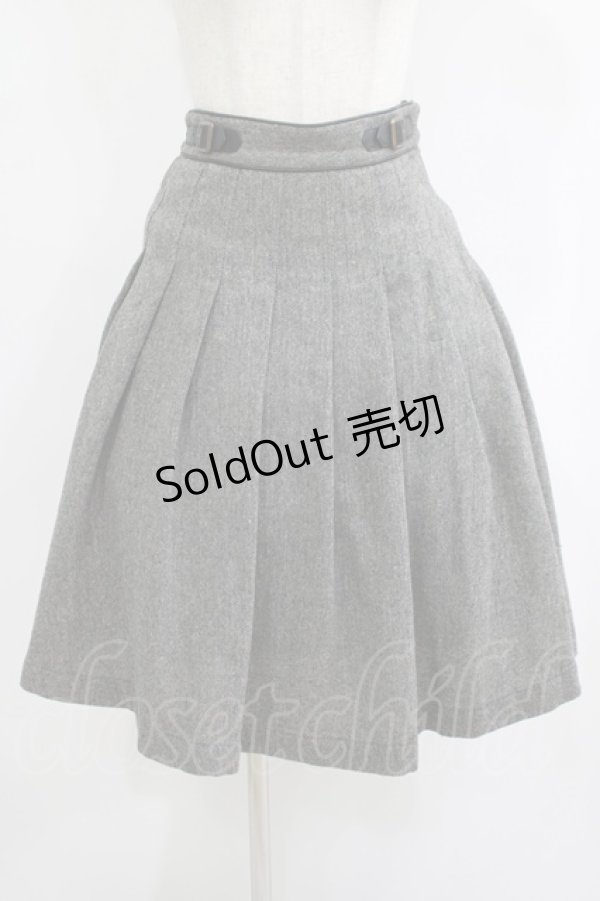 画像1: Fi.n.t / ウエストベルトツイードタックスカート Free BLACK H-25-09-18-025-CA-SK-NS-ZH (1)