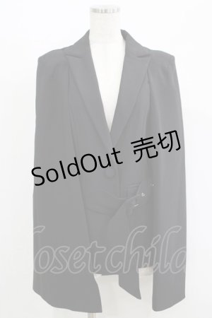 画像: CuLLt / CLOAK JACKET L ブラック H-25-09-19-031-PU-JA-KB-ZH