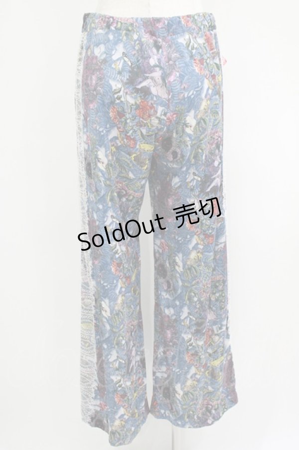 画像3: pays des fees  / サイドレースパンツ  ブルー H-25-09-19-035-PU-PA-KB-ZH (3)