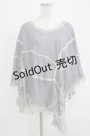 画像: OZZ ANGELO / ケープポンチョ  グレー H-25-09-19-039-OO-TO-KB-ZT1018E