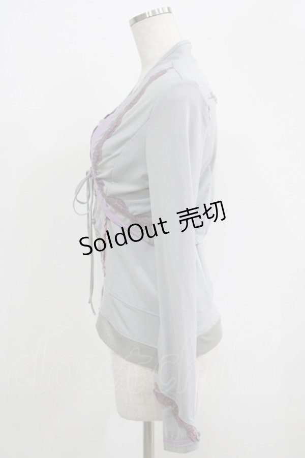 画像2: Ozz oneste / 和チャイナキャミソール＆ボレロ  グレー H-25-09-19-044-OO-TO-KB-ZH (2)