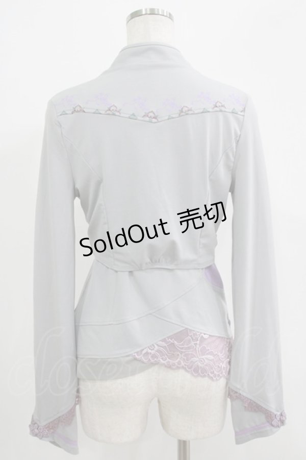 画像3: Ozz oneste / 和チャイナキャミソール＆ボレロ  グレー H-25-09-19-044-OO-TO-KB-ZH (3)