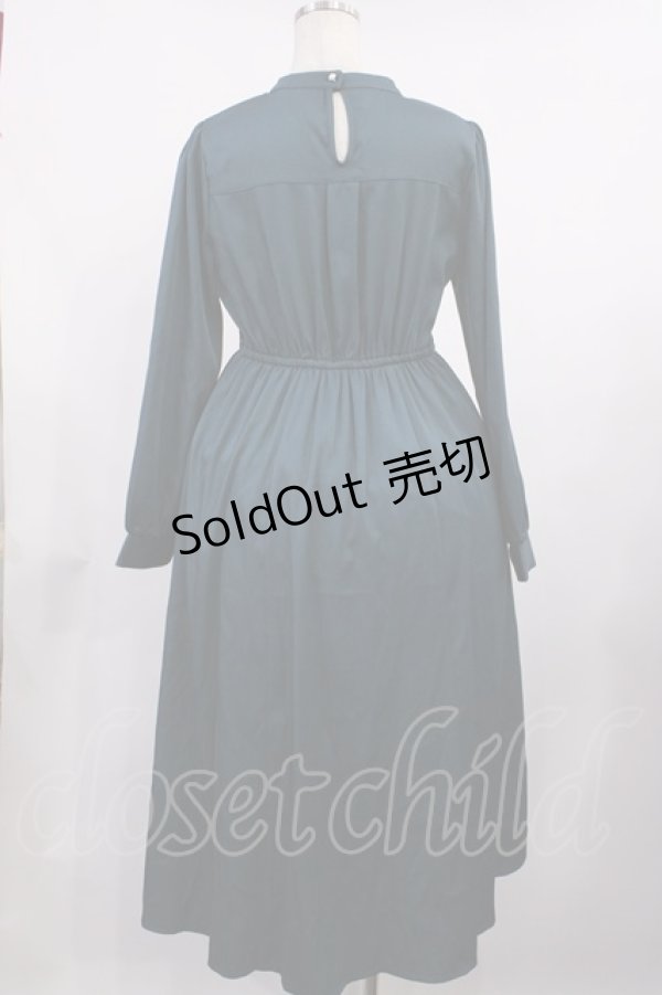 画像2: axes femme / チャイナ×オーナメント柄ワンピース Free グリーン H-25-09-19-1003-AX-OP-NS-ZH (2)