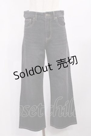 画像: Fi.n.t / ローウエストバギーデニムパンツ 1 BLACK H-25-09-19-1016-CA-PA-NS-ZH