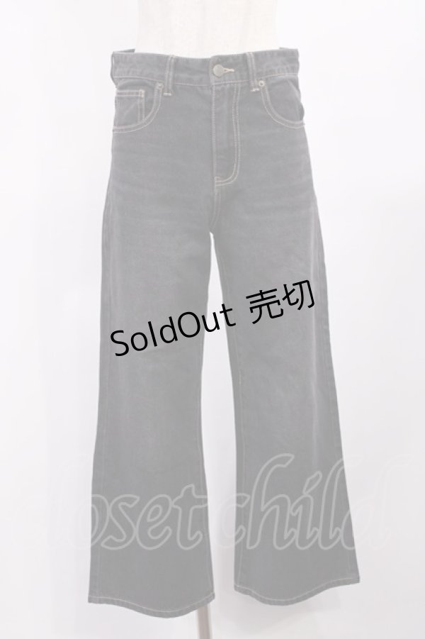 画像1: Fi.n.t / ローウエストバギーデニムパンツ 1 BLACK H-25-09-19-1016-CA-PA-NS-ZH (1)