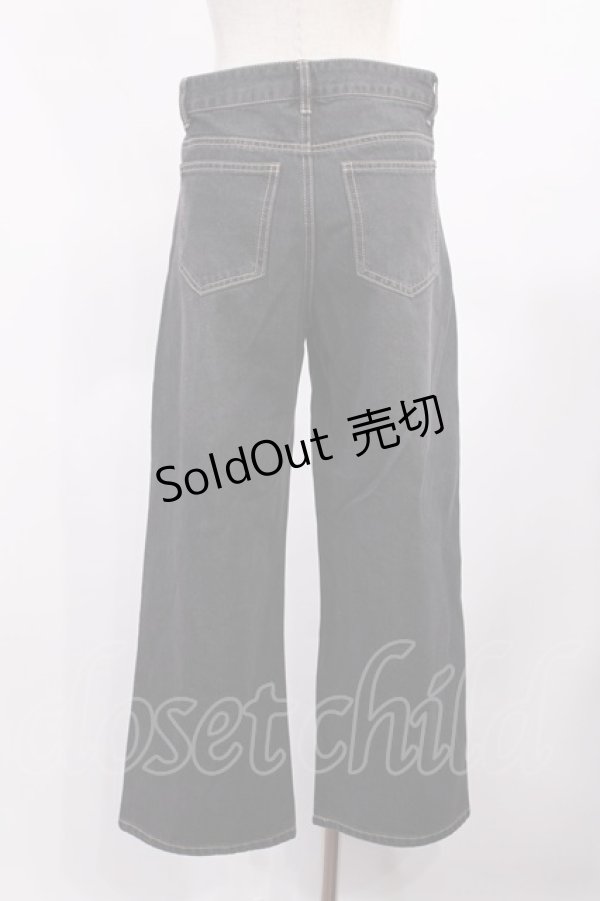 画像2: Fi.n.t / ローウエストバギーデニムパンツ 1 BLACK H-25-09-19-1016-CA-PA-NS-ZH (2)