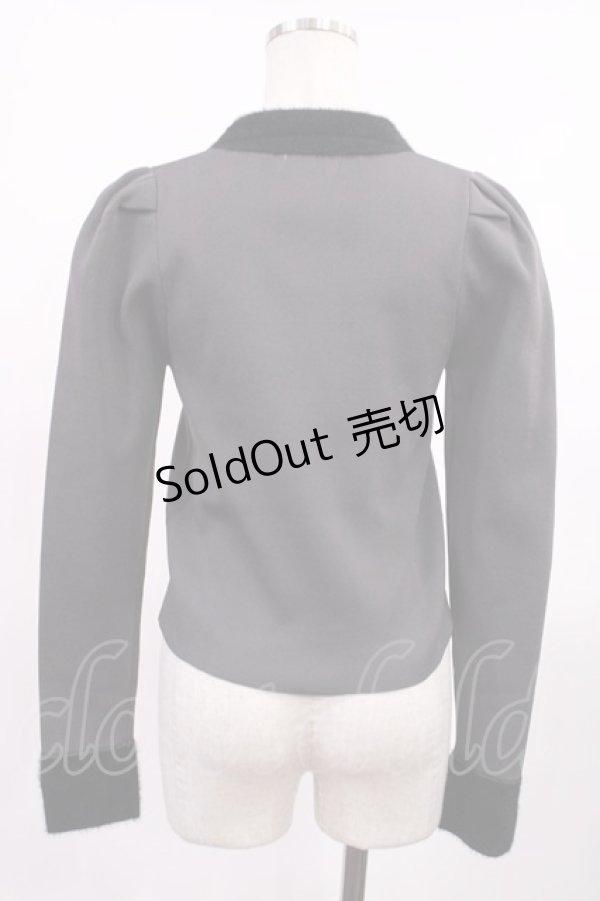 画像2: An MILLE / 配色ニットプルオーバー Free グレー H-25-09-19-1022-EL-TO-NS-ZH (2)